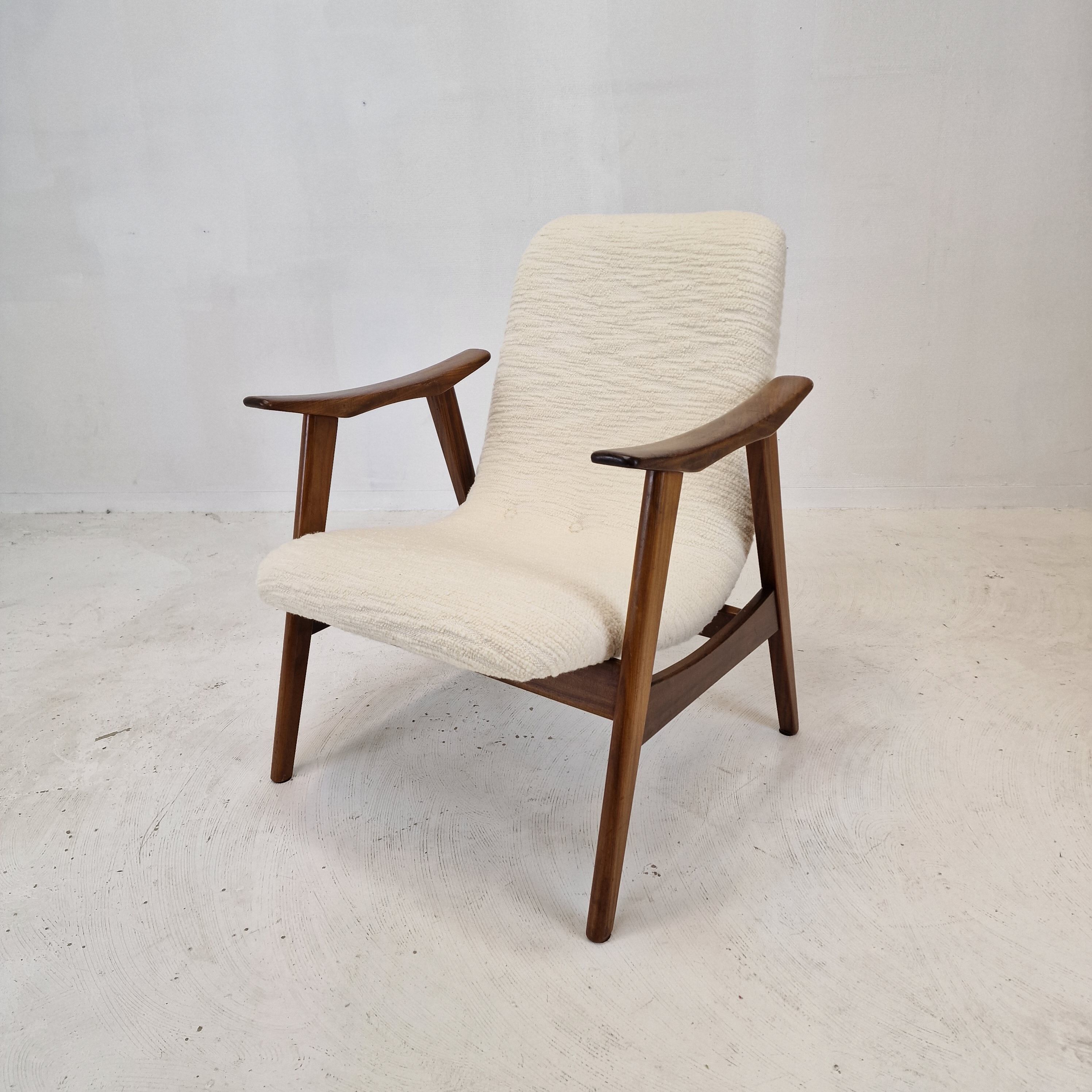 Mid Century Teak Wébé Armchair by Louis van Teeffelen, 1960's