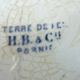 Flat plate Terre de Fer signed HB & Cie Choisy le Roi model Pornic