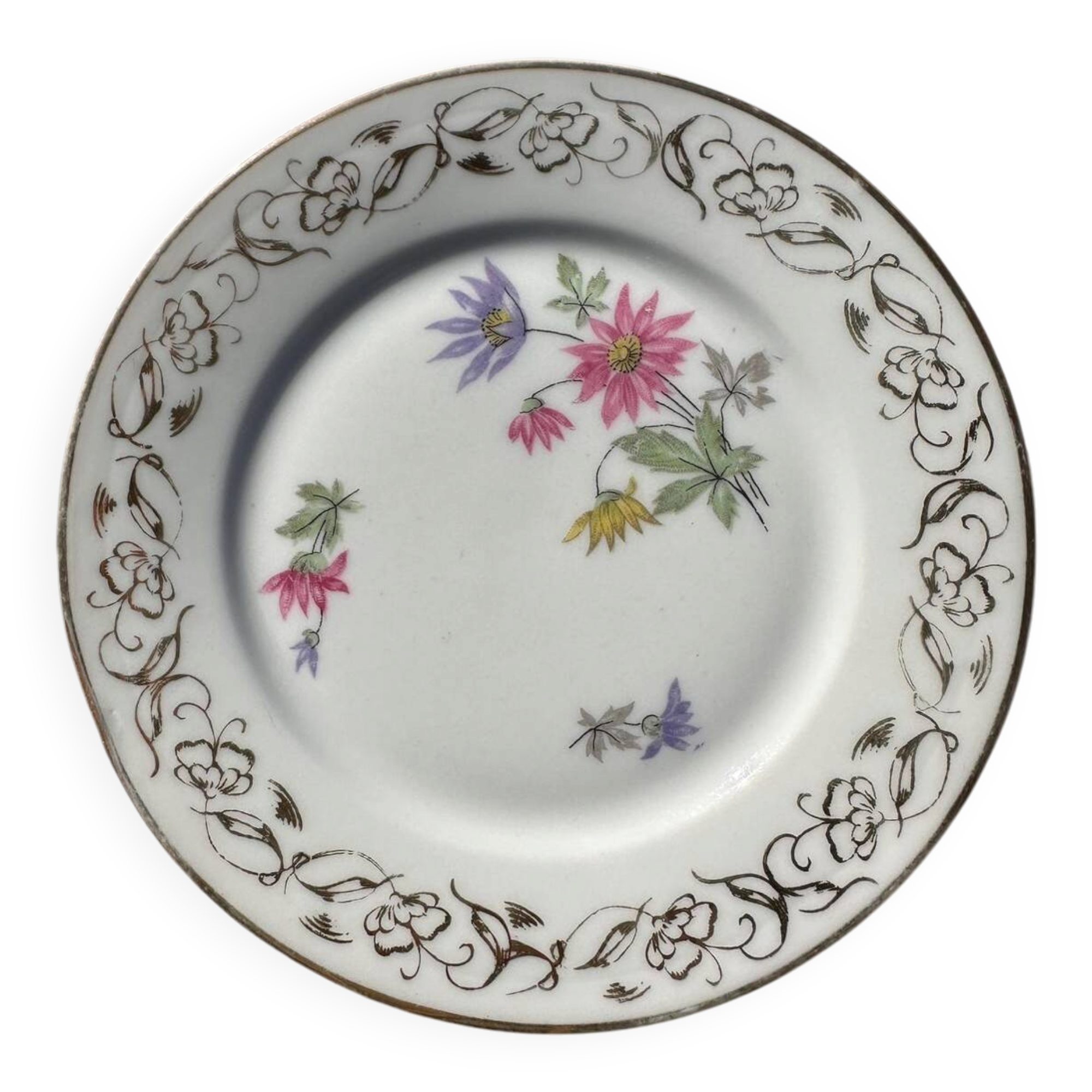 Small Dessert Plates - Limoges Porcelain - Mehun Enamels