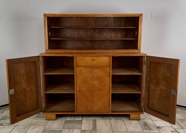 Buffet en bois vintage, années 1930, Tchécoslovaquie