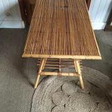 Table basse en rotin
