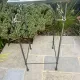 Stands / Nesting tables in patinated wrought iron with antique glass Olivier CORRO