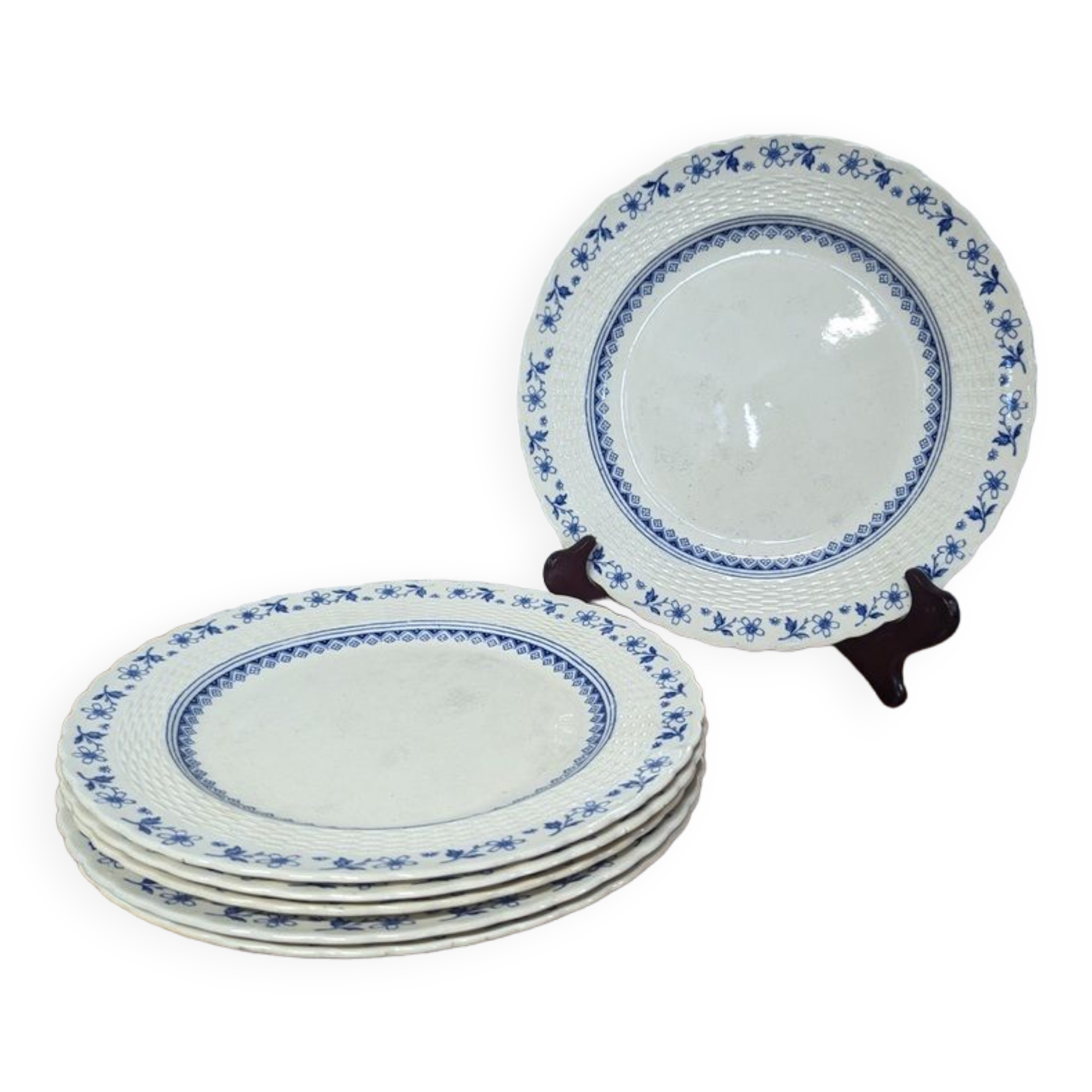 6 large plates Mintons England