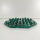 Octagonal malachite solitaire game, 1950/70