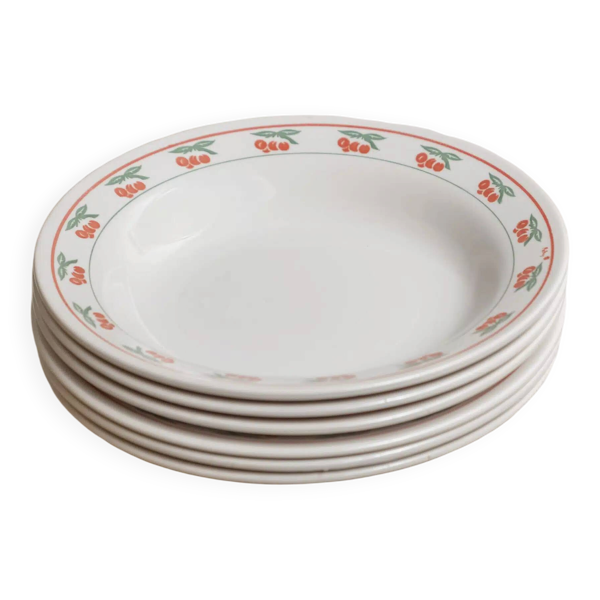 Lot de 6 assiettes creuses « Tomates d’été »