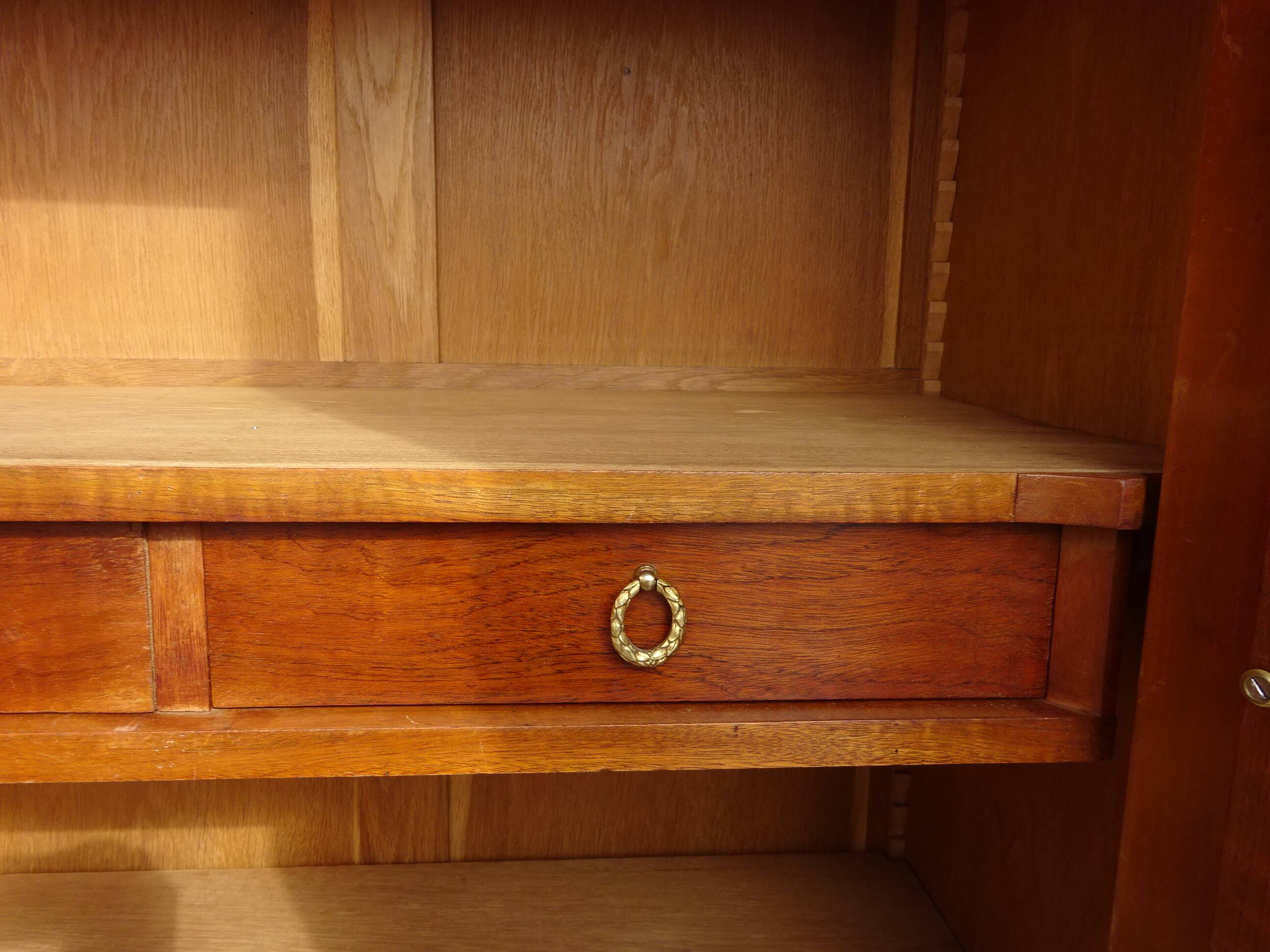 Old three-door wardrobe