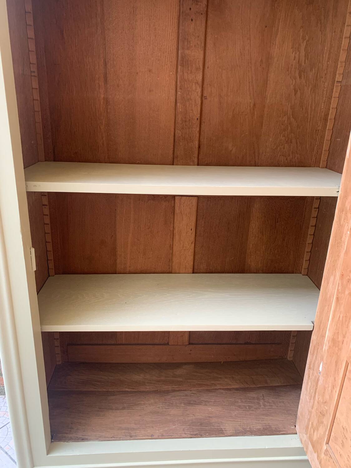 Old wooden bonnet cupboard