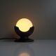 Sculptural table lamp by pan keramik with glass ball - 1970s