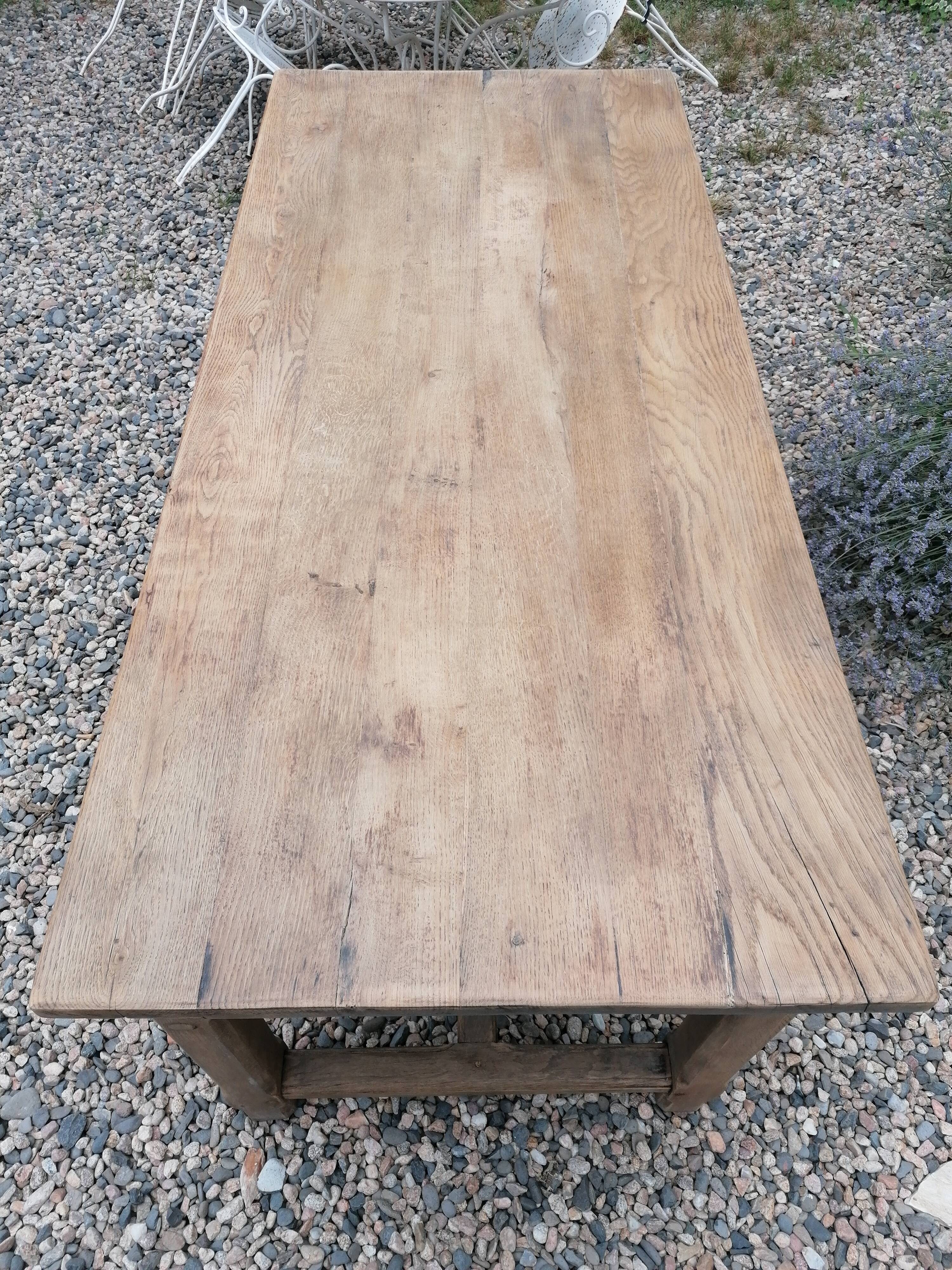 Farm table in oak