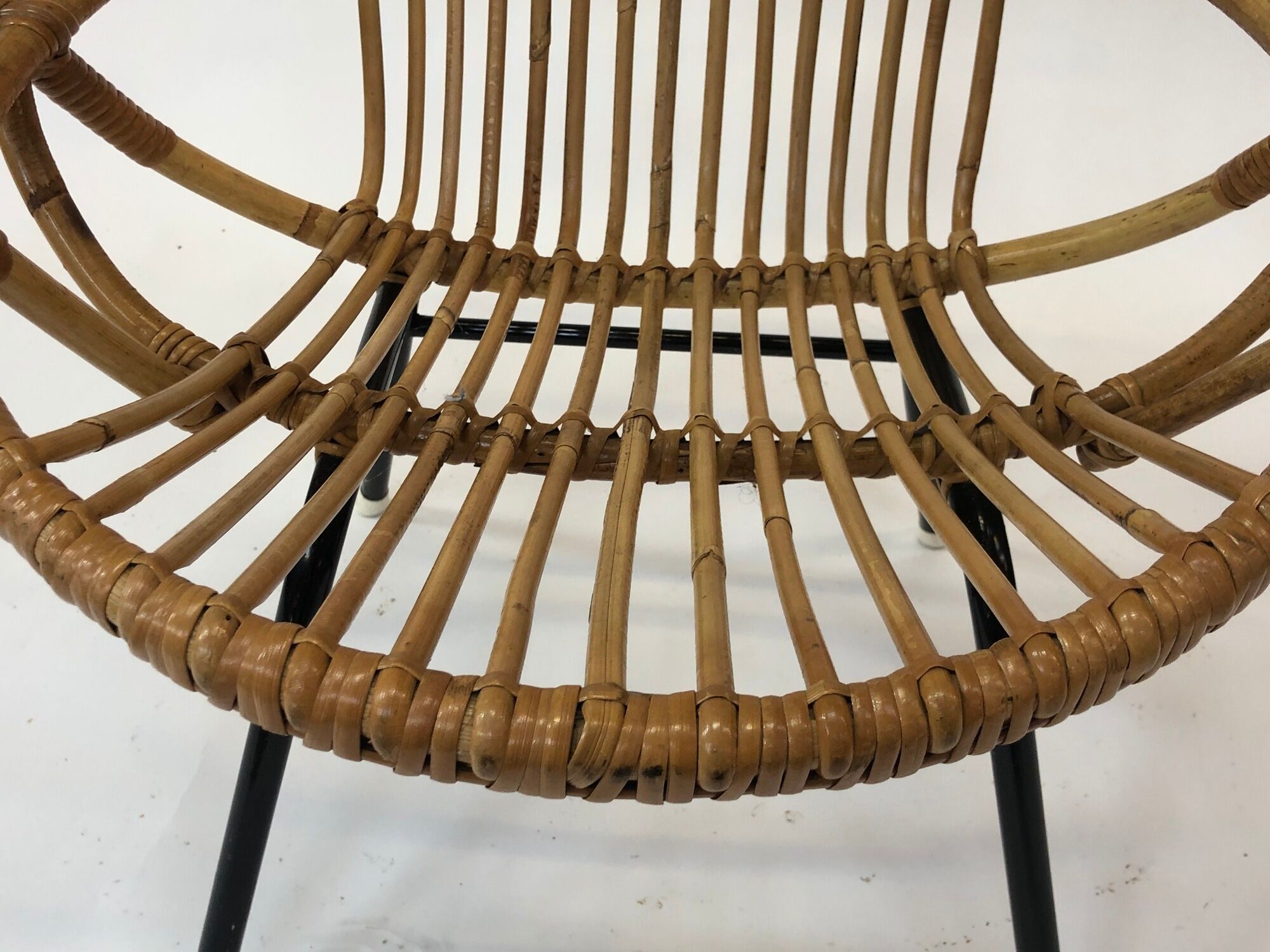 Rattan armchair by Rohe Noordwolde, 1960, Netherlands