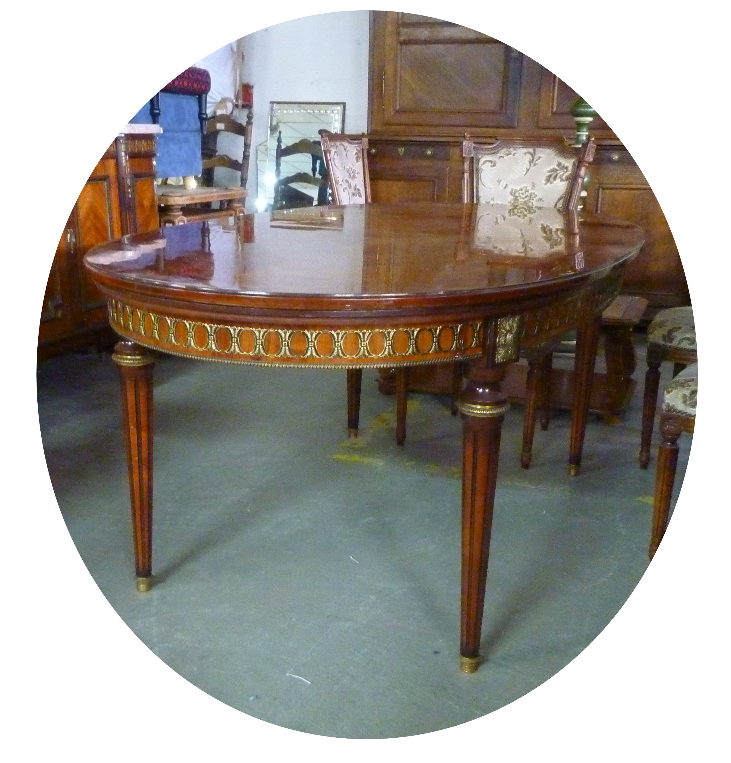 Table rosewood Style Louis XVI