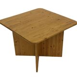 Vintage pine coffee table / side table in a minimalist organic design