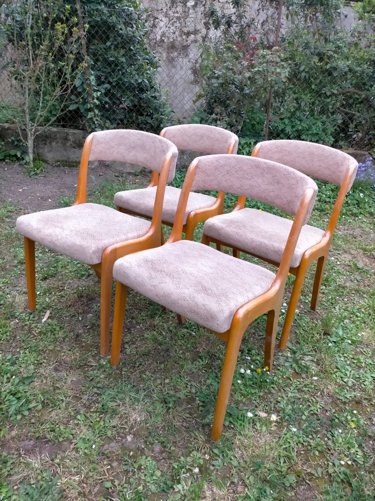 Series of 4 scandinavian chairs