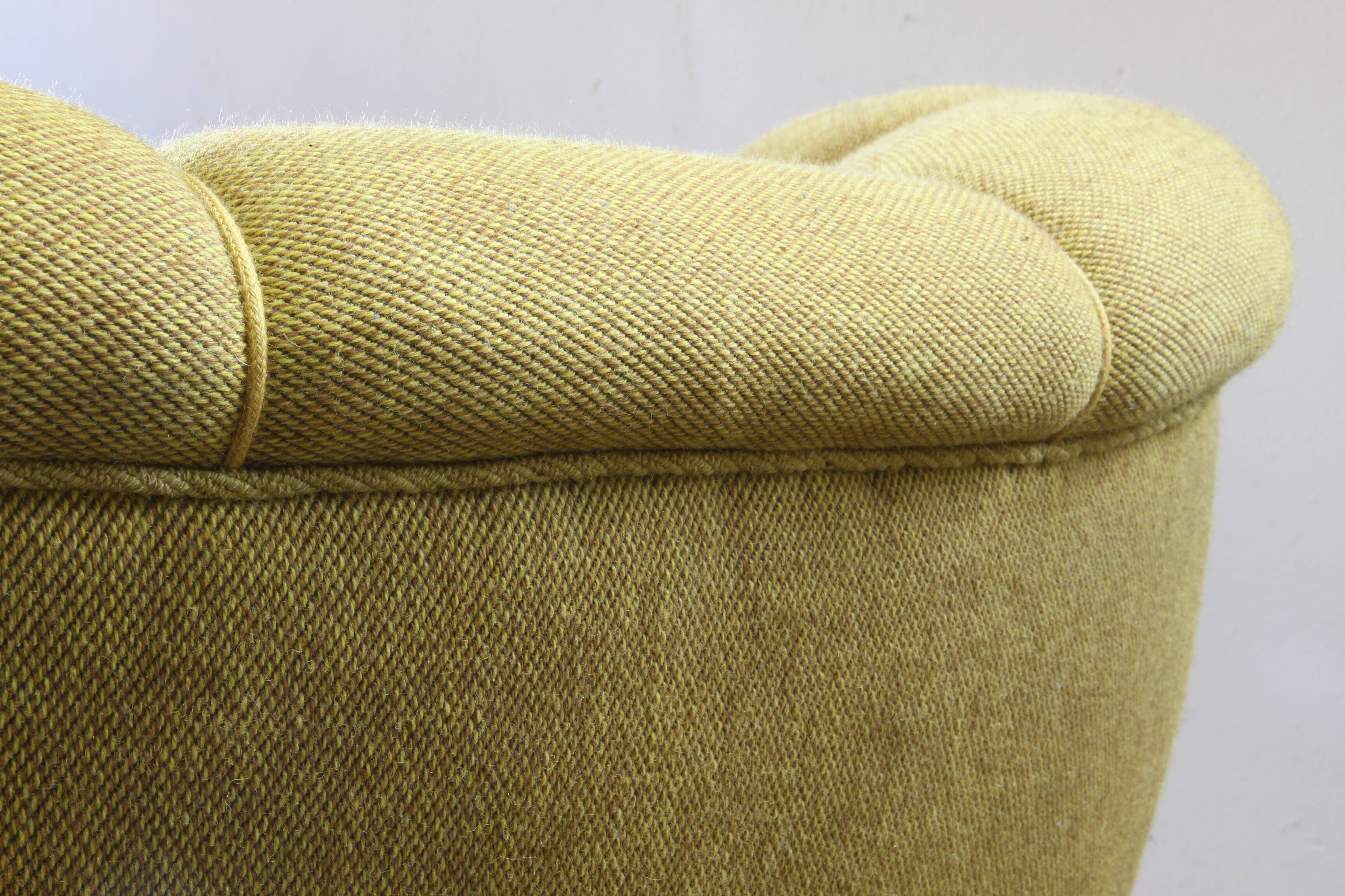 Vintage iconic large upholstered lounge / easy chair from Denmark 1930s