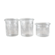 Ensemble de 3 pots vintage en verre La Conserve