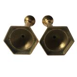 Solid brass candle holders