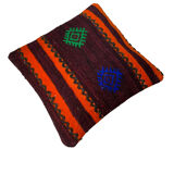 Vintage turkish Kilim cushion cover 40x40cm