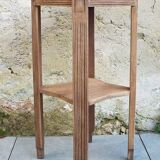 Art deco pedestal bedside table