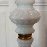 Vintage art deco opaline and bronze floor lamp