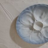 4 assiettes à huîtres Plillivuyt décor grand feu Jorgen Jallen diam 23 cm