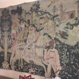 Wall tapestry art edition Rambouillet Departure for the hunting museum of medieval Cluny Middle Ages