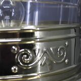 Art Nouveau brass and glass ceiling light, Czechoslovakia, 1930s