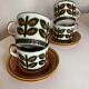 Set of 4 cups of rambouillet 1960 lunches from Boch Belgium