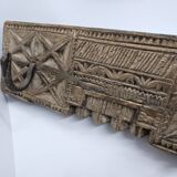 Coat hook 3 hooks in carved teak