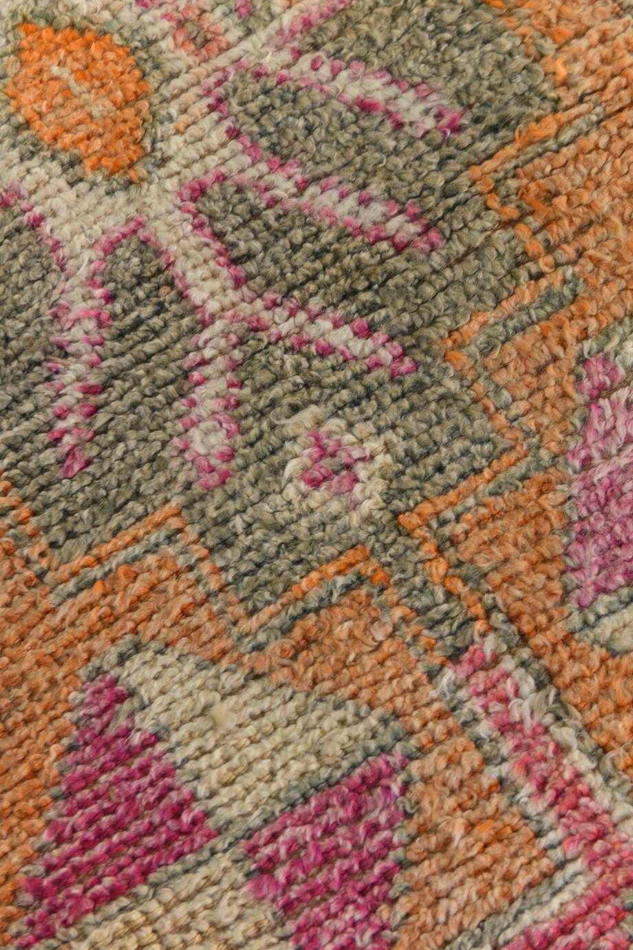 Pink Oriental Vintage Runner Rug, 86x309Cm