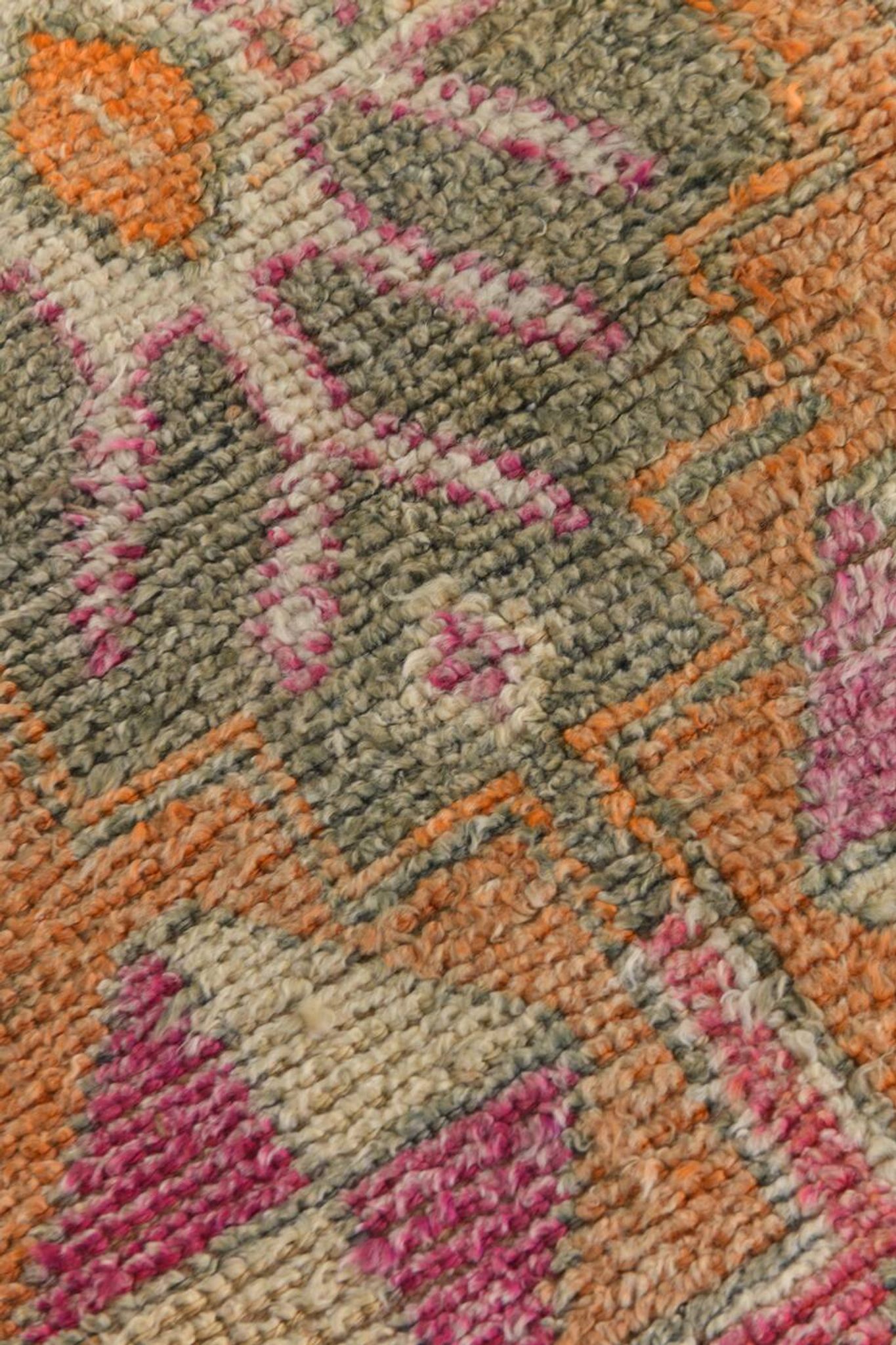 Pink Oriental Vintage Runner Rug, 86x309Cm