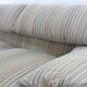 Cassina Maralunga 3-seat sofa by Vico Magistretti in striped colored fabrics