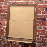 Painting representing a house