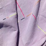 Tablecloth 100% Belgian linen and embroidered by hand