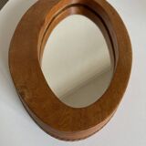 Miroir en pin design asymétrique, 1960