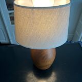 solid teak lamp from the 60s