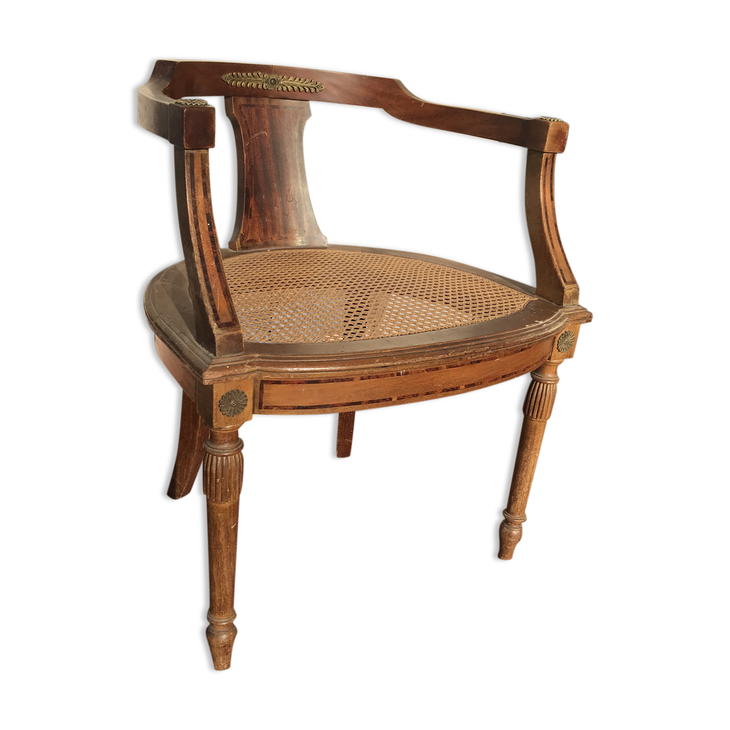 Cane empire armchair
