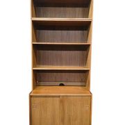 Étagère/bibliothèque/vitrine vintage en bois