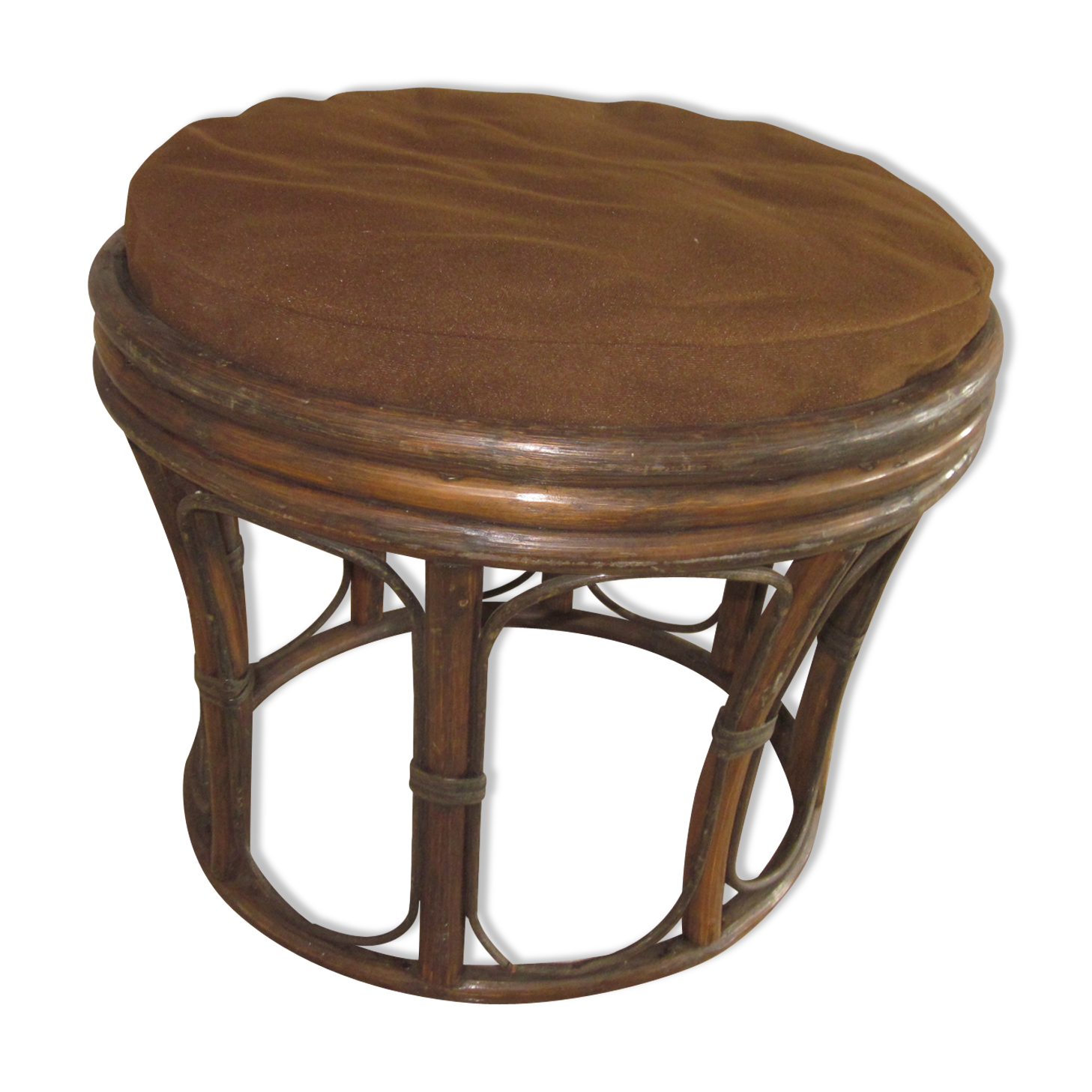 Pouf en rotin