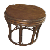 Rattan pouf