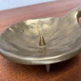 Brutalist Bronze Candle Holder, 1970s