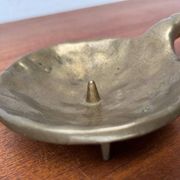 Brutalist Bronze Candle Holder, 1970s