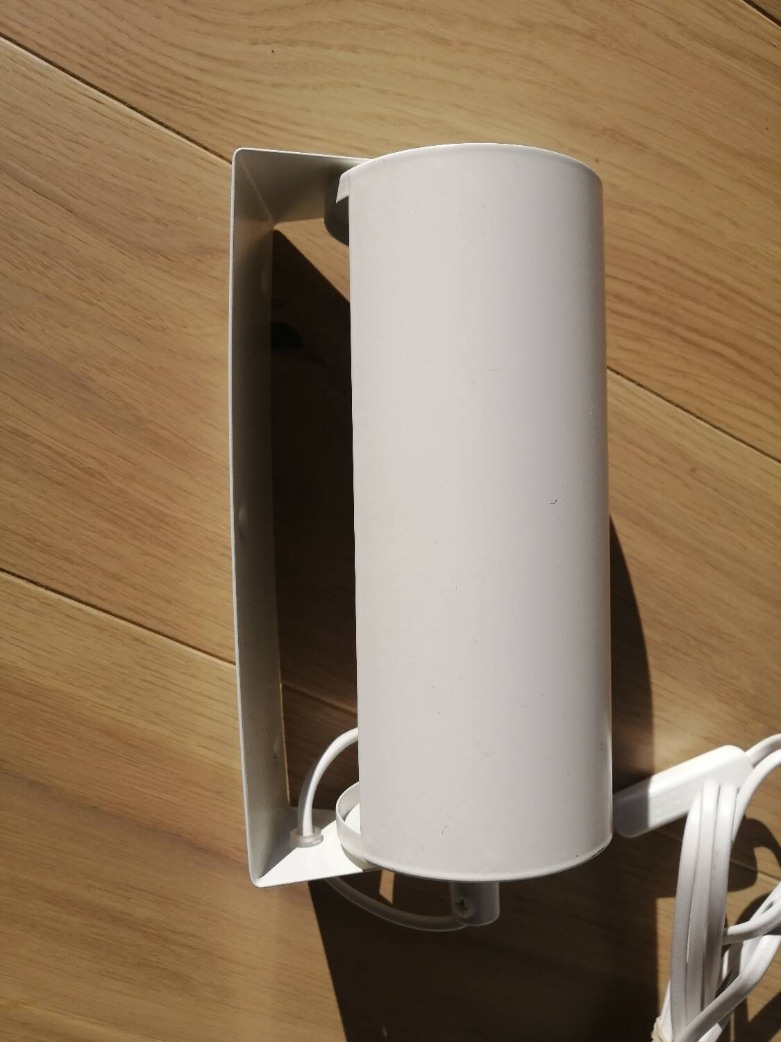 White metal wall lamp, Ikea 80s