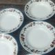 Set of eight ironstone soup plates from the Saint Amand earthenware factory