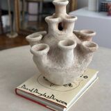 Anemone candle holder, centrepiece chandelier, raw minimalist ceramic sculpture.