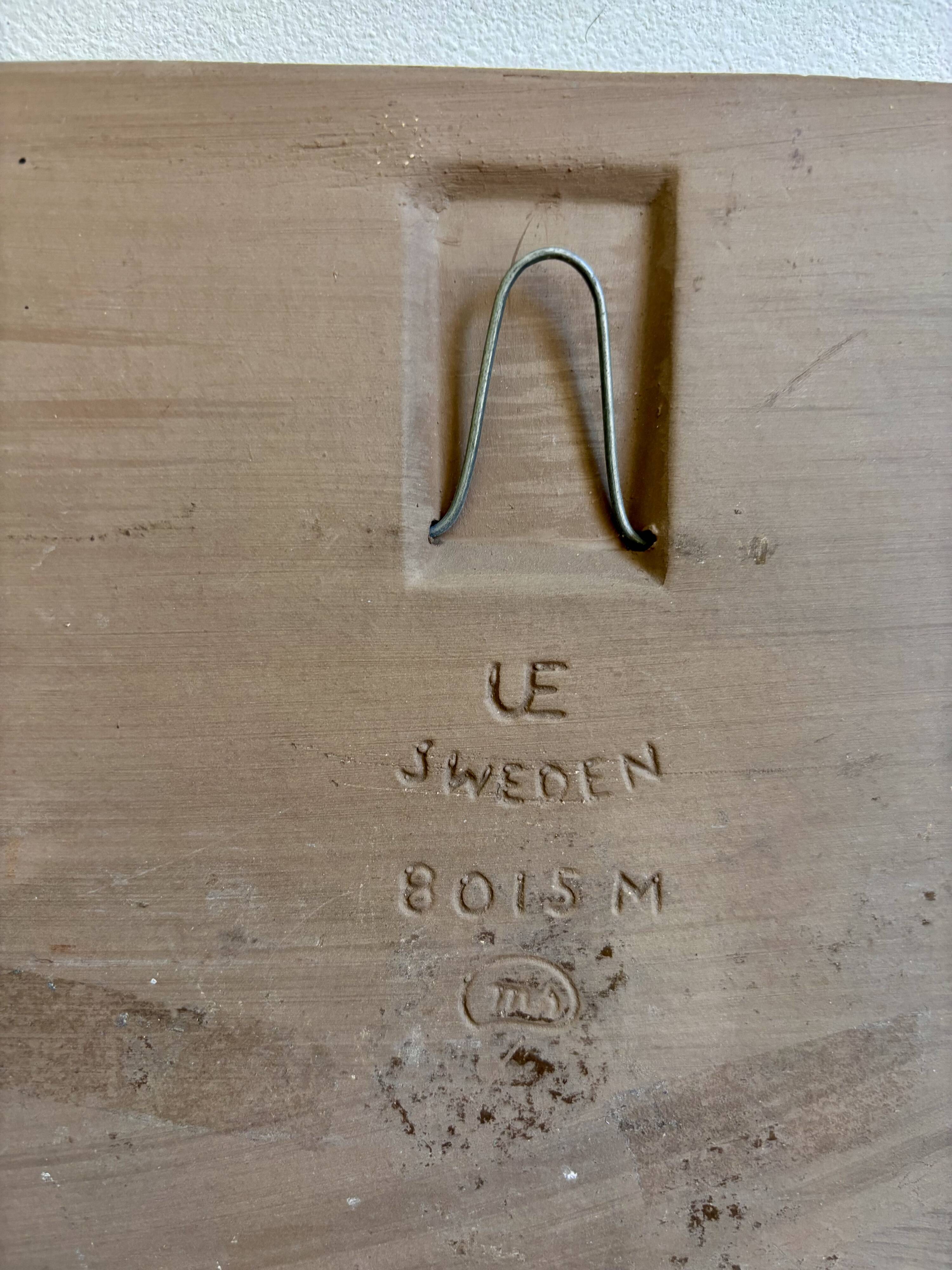Mari Simmulson 1968 Upsala Ekeby - plaque murale suédoise vintage – Cé
