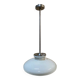 Opaline glass pendant lamp for recycled kitchen counter, vintage glass lampshade, 1960