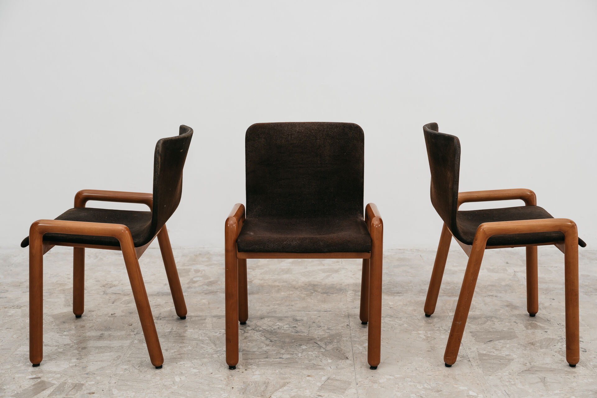 Guido Faleschini I4 Mariani 3 Sedie Mod. Dilos Design 1970’s Modern