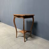 Graceful antique carved wooden side table