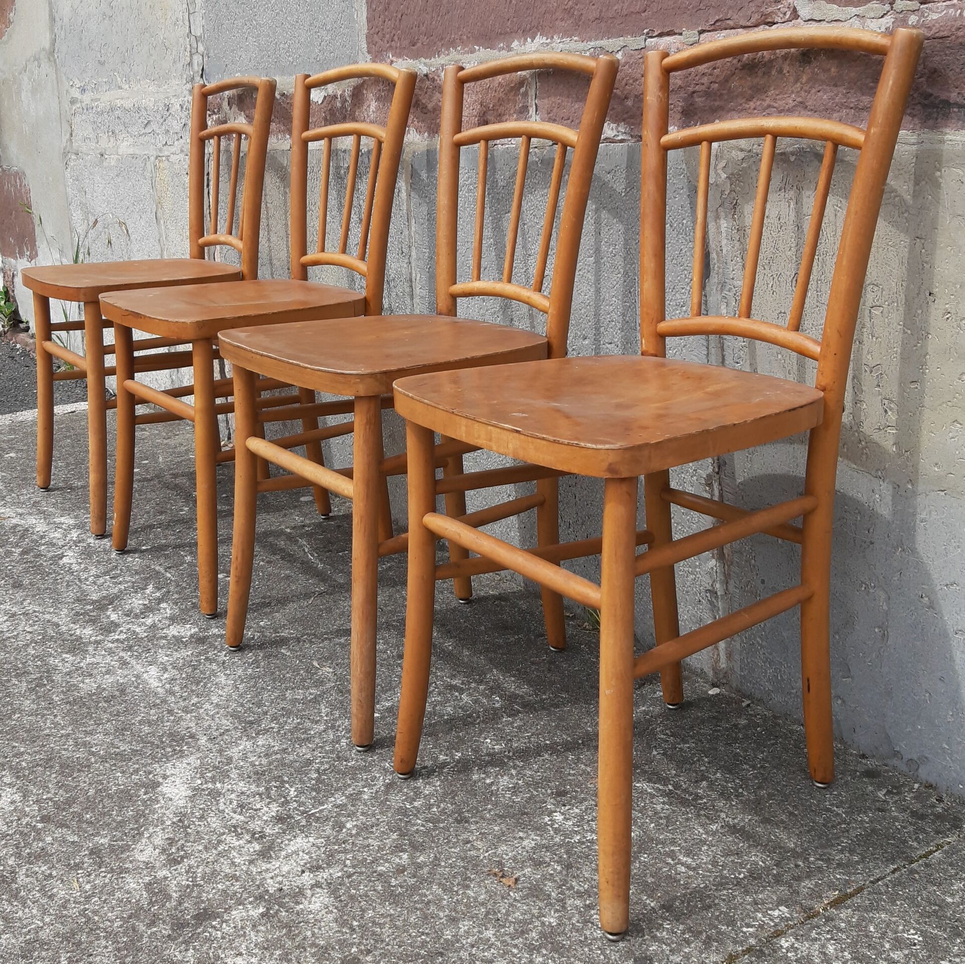 Chaises bistrot (Lot de 4 chaises)
