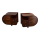 1935s pair of rare Art Deco bedside tables, Czechoslovakia